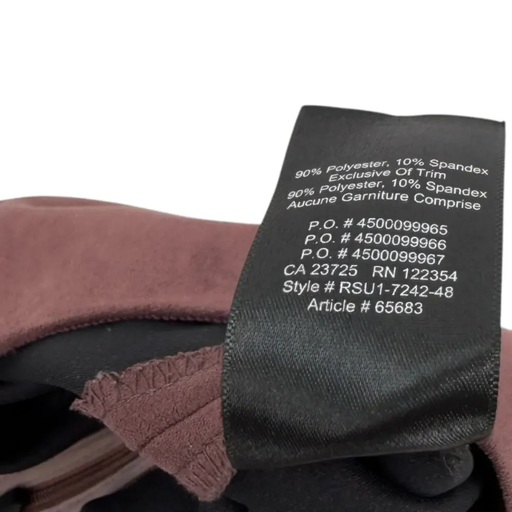 Aritzia Babaton Modern Mini Skirt Faux Suede A-Line Berry Women's Size 00